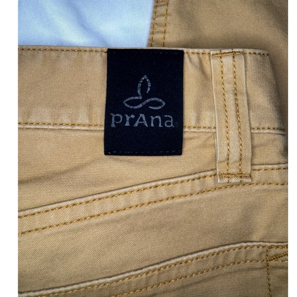 Prana Slim Fit Pants Mens 28 Tan Khaki Outdoor Casual Trousers Streetwear